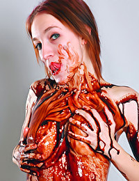 David Nudes - Chocolate Syrup Pussy Feast